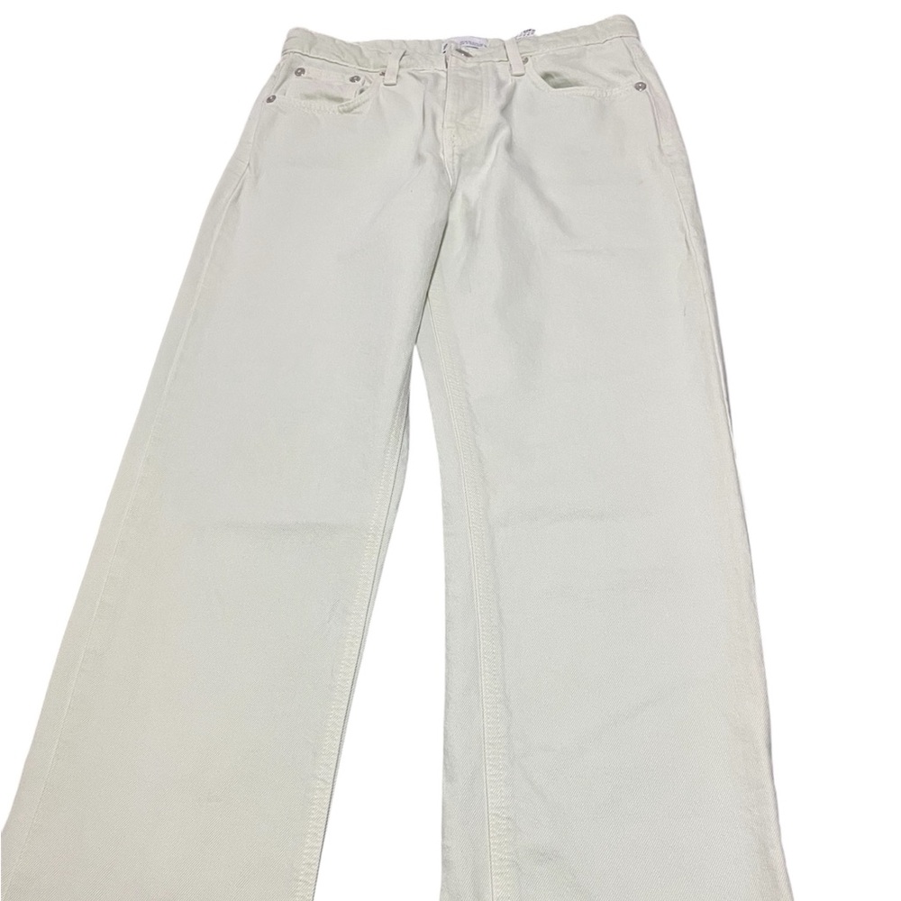 Zara Women’s Light Pastel Green Straight Jeans